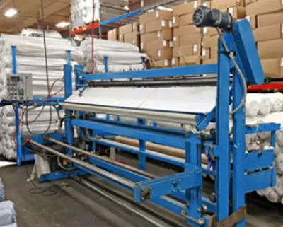 Morgan Mfg, Multi-Blade Slitter, 128" Width, Roll to Roll, Pneumatic Knives