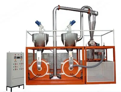 Europack, Twin Mill Pulverizer, 300 kg/hr, 600mm Discs, 50 HP