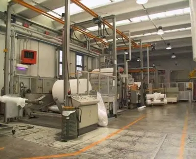 Nordson, Hotmelt Lamination Line, 2004, 1676mm Coating Width, 2-Color Flexo Printing, Inline Slitter Rewinder