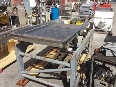 Dewatering Vibratory Screen, 34" x 86", Stainless Steel, 1 HP