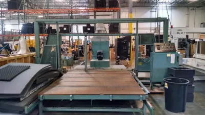 Femco, Model 4A6, Horizontal Foam Saw, 88x125in cutting area, automatic PLC