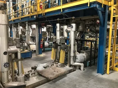 Viba Siat, POY Spinning Plant, 1999, 4 Winding Positions, Barmag Winders, 3.845 tpd Capacity