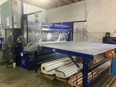 C-3 Roll Pack Machine with Box Line, 100" Exit Width