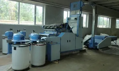 NovaStar, CE123, Q-Tip Production Line, 1000mm Opening Width, 35 kg/hr Carding Capacity, 1200 pcs/min Swab Maker
