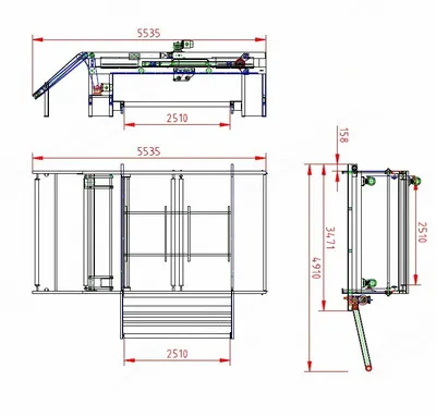 NovaStar Crosslapper, NN348, 2500mm Width, 45 m/min Capacity, 17.2 kW