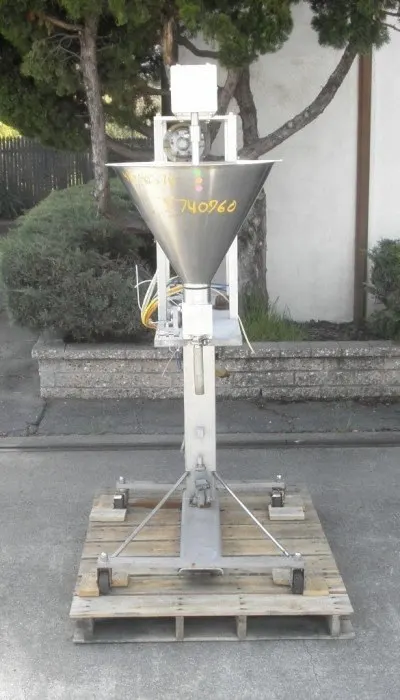 Hinds-Bock, SP-64, Stainless Steel Piston Filler, Single Piston, Agitated Feed Hopper