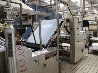 Tube Tex, Pak Nit 2, 1990, Compacting Machine for Tubular Fabrics, with Ferraro Folding Unit