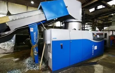 Erema, PC 1512 TVE, 2010, 700 to 850 kg/h Output, 480 kW, with Warema Shredder