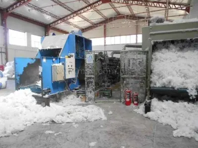 Duisenberg / Spinnbau, Ball Fiber Line, 1970 to 1980, 2500mm and 1800mm Working Widths, 130 kg/hr Total Capacity