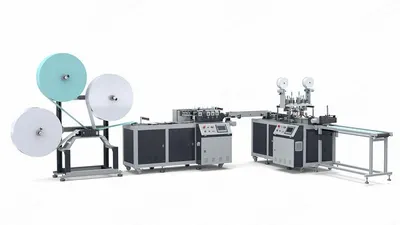 NovaStar, DT-4600, Fully Automatic Disposable Mask Making Machine, 3600 pcs/hr, 3-Ply Fabric Feeding, Omron Control Panel