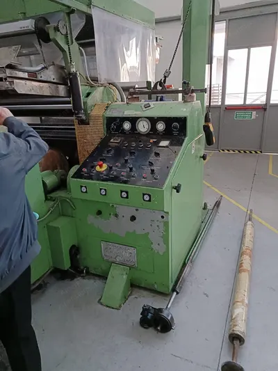 TMT, Rotogravure Printing Line, 1995, 4 Heads, 1800mm Table Width, 30 m/min
