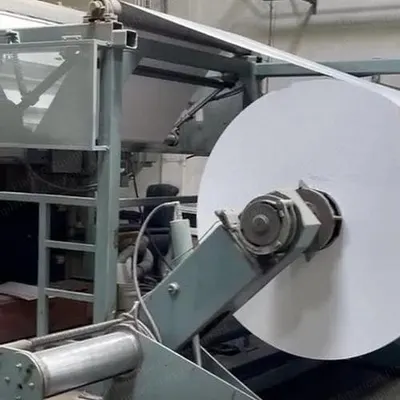 Johnstone, Two Drum Rewinder, 43" Width, Score Cut, Fife Web Guide