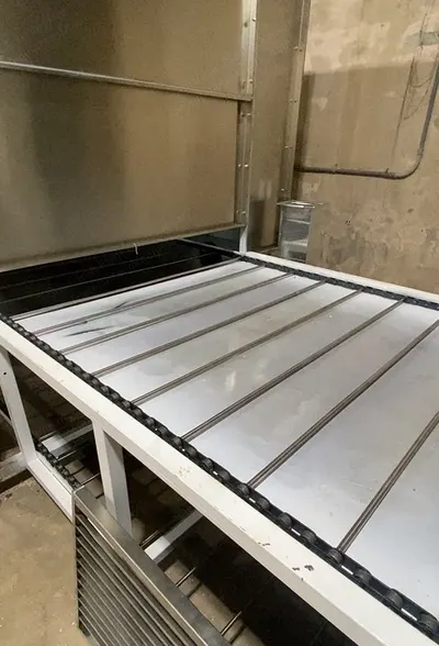 NovaStar, FG197, Continuous Painting Line for Foam EPS and PU, 54" Plank Width, 80ft Long, 2 Paint Cabins