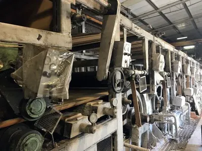 Duplex Board Machine, 2900mm Width, 75 TPD, 7 Forming Cylinders, 1991