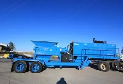 SSI, 2400H, Portable Dual-Shaft Shredder, 60x40 inch Chamber, Cummins Diesel, Trailer Mounted
