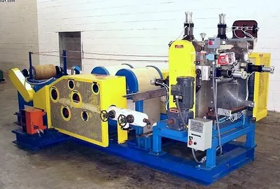 Coating Line, 14" Working Width, 3 Hot Cans, Takeup Winder