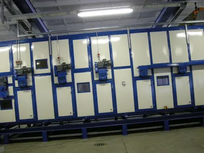 Fleissner Drum Oven, 3500mm Working Width, 6 Drums, Refurbished 2007