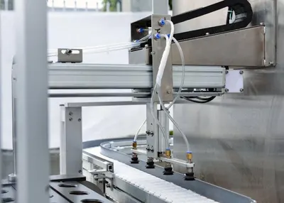 NovaStar, SP-4, High Speed Aluminum Nespresso Filling Sealing Machine, 4 Lanes, 8500 to 9600 Cups Per Hour