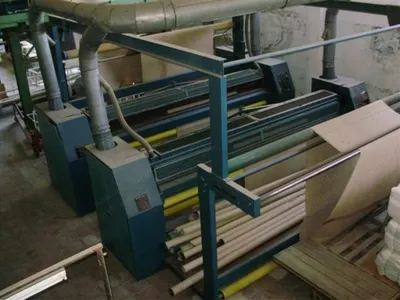 Paulus Backcoating Line for Woven Carpets, 4500mm, with Heating Drum and 2-Cylinder Shearing Machine