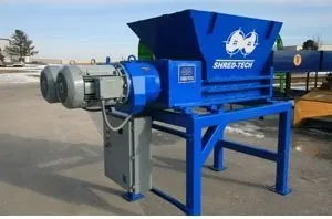 Shred-Tech, ST-50, Dual 20 HP Motors, 42x18 inch Chamber, 34 Knives