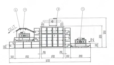 Fleissner, D-91522, 1998, Nonwoven Oven, 3670mm Working Width, 3 Pass, 3 Burners