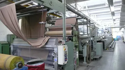 Monforts Tenter, 2250mm Working Width, 5 Compartments, Gas Heated, Pin Chain