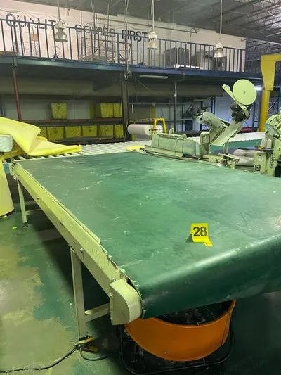 Gribetz, EZ-Tape, Conveyorized Tape Edge Machine, 76.5 Inch Width, 12 ft 4 Inch Length