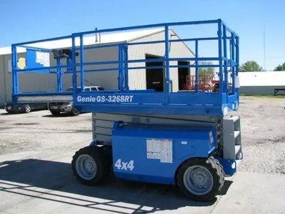 Genie, GS3268RT, 2006, 32' Raised Platform Height, 4-Wheel Drive, Kubota Dual Fuel