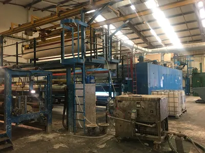 Campen, Carpet Back Coating Line, 1991, 5m Working Width, Gas Heated Oven