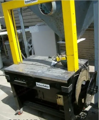Interlake, M, 1988, Box Strapper, 26x33 Inch Table, Foot Actuated