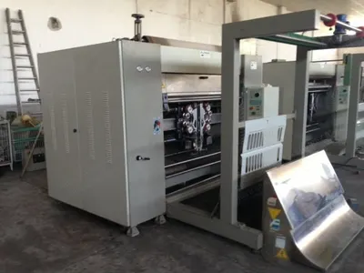 Ferraro, C2E FV, 1997, Polishing Calender, for Tubular Knitting Fabric, Steam Heated, Pneumatic Pressure