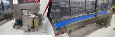 Bakon, Jelly/Toffee/Caramel/Fondant Depositor, 1994, 300x190mm Tray Capacity, 6x4 Depositing Head, Oil Heated
