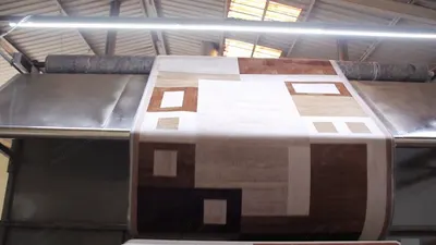 Sellers Full Backcoating Line, 4400mm Width, Year 2007, with Shearing and Pre-Cleaning