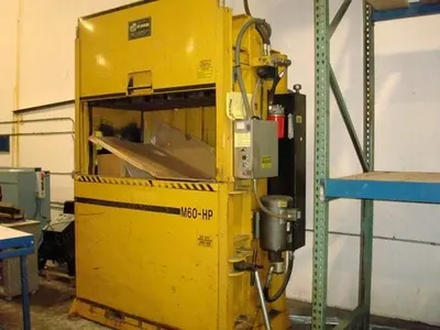 Vertical Cardboard Baler, Downstroke, 60" Wide