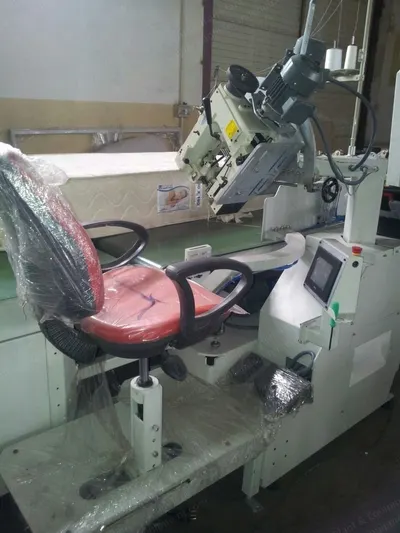 Kar Makina, Model 2000, Automatic Conveyor Tape Edge Machine, with Flip Over Unit, 380V