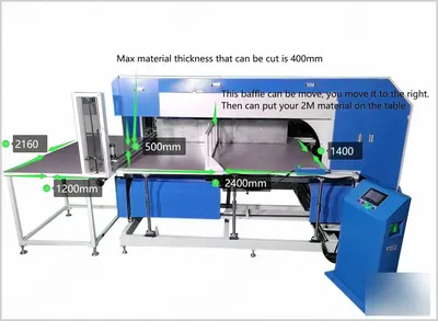 NovaStar, GS128, Automatic Vertical Cutting Machine, PLC Programmable Control, Touch Screen Interface