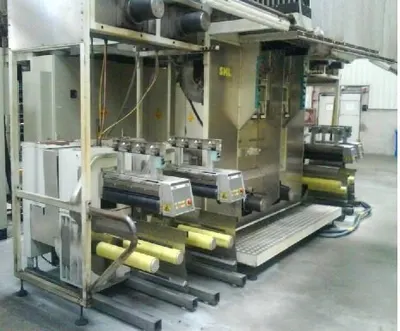 SML, Extrusion Line, 2002, 75mm Extruder, 16 Ends, POY 50-600 Denier