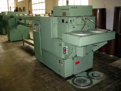 Schlumberger, GN6, 1981/1985, Feeding Creels for 10 Cans, Manual Delivery, 2 Slivers, 2 Cans 400x900mm