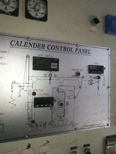 Dong Won, 3-Roll Calender, 2013, 3200mm Working Width, Electrically Heated