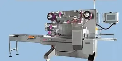 NovaStar, WG118, High Speed Tri-Servo Flow Wrapper, Max 450 Packs/min, Max Film Width 450mm