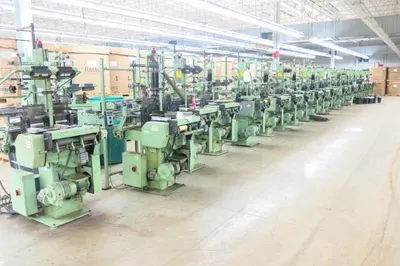 Mueller, NF 53 2/130, Velcro Looms, Warp Beam Let-Off, 2-Roll Take-Up