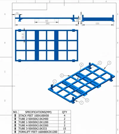 NovaStar, MH171, Mattress Racks, For 200 to 500mm Tall Mattresses, 1500 to 2000mm Stack Height