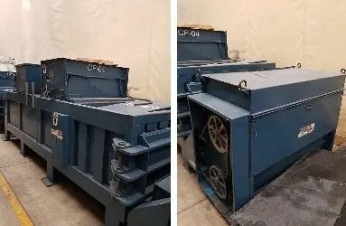 Continental, Bale Presses, Silo, and Condenser System, Composed of 2 Balers, Splitting Silo, Fiber Condenser