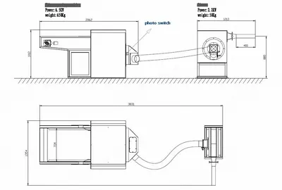 NovaStar, PC132, Pillow Filling Machine, New, 560mm Working Width, 90kg/h Capacity, 1 Blowing Nozzle