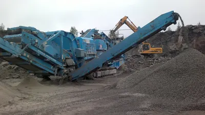Pegson, Maxtrack 1000SR, 2005, Tracked Cone Crusher, Caterpillar Engine, Screen Box, Re-Circ Conveyor