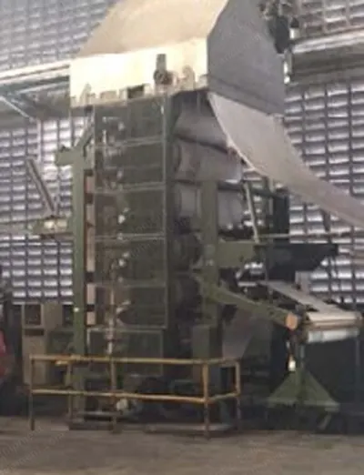 Monforts, Drum Drying Tower, 1986, 8 Cylinders, 2 Teflon, 6 Inox