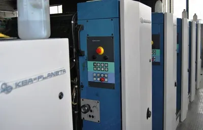 KBA, Rapida 105-5+5L CX PWVA, 2001, 5 Colors, 72x105mm, Straight + Coater + Extended Delivery