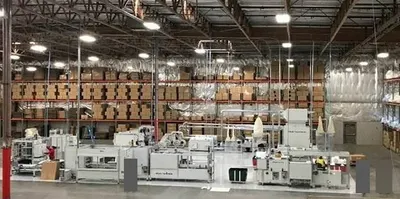Brighi, H400, 2018, Semi-Automatic Pillow Stuffing and Sewing Machine, 7 cycles/min, 400x400mm to 650x900mm