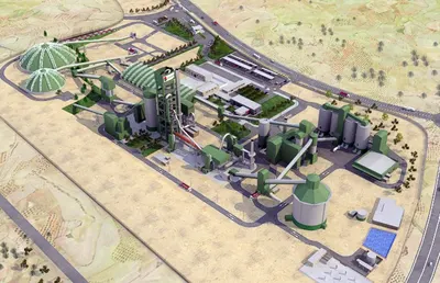 New Surplus Cement Plant, 2350 TPD, 50Hz, Vertical Raw Mill, 5-Stage Preheater