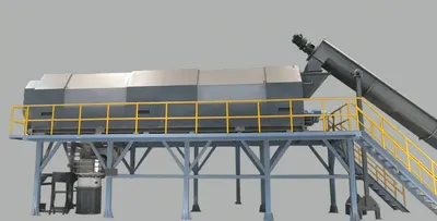 Bo-Re-Tech, PET Bottle Crushing and Washing Line with POY Filament Line, 24 Positions, 70 to 150 Denier